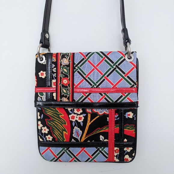 Leaving Soon Vera Bradley 2010 Versailles Pattern Crossbody Purse - Picture 8 of 9